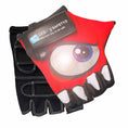 Load image into Gallery viewer, Crazy Safety Bicycle gloves Red Cycling gloves with reflective eyes