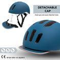 Charger l'image dans la visionneuse de la galerie, Crazy Safety Bicycle helmet METRO urban bicycle helmet with light