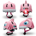 Load image into Gallery viewer, Crazy Safety Bicycle helmet Product bundle: Pink Shark Bicycle Helmet, lock and shark Bell for Children