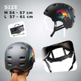 Carica l'immagine nel visualizzatore della galleria, Crazy Safety Bicycle helmet RAMPAGE skater bicycle helmet - Urban