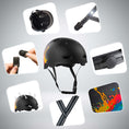 Carica l'immagine nel visualizzatore della galleria, Crazy Safety Bicycle helmet RAMPAGE skater bicycle helmet - Urban