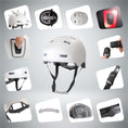Load image into Gallery viewer, Crazy Safety Bicycle helmet Vertigo urban bicycle helmet with front and rear lights