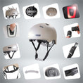 Load image into Gallery viewer, Crazy Safety Bicycle helmet Vertigo urban bicycle helmet with front and rear lights