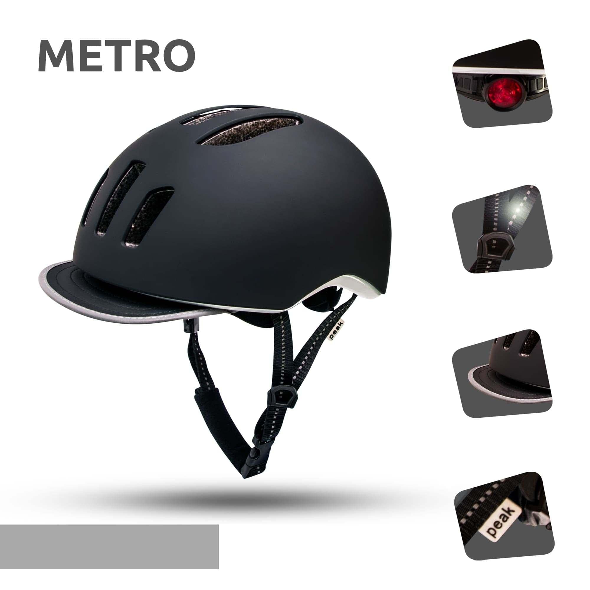 Metro Bicycle Helmet - Black