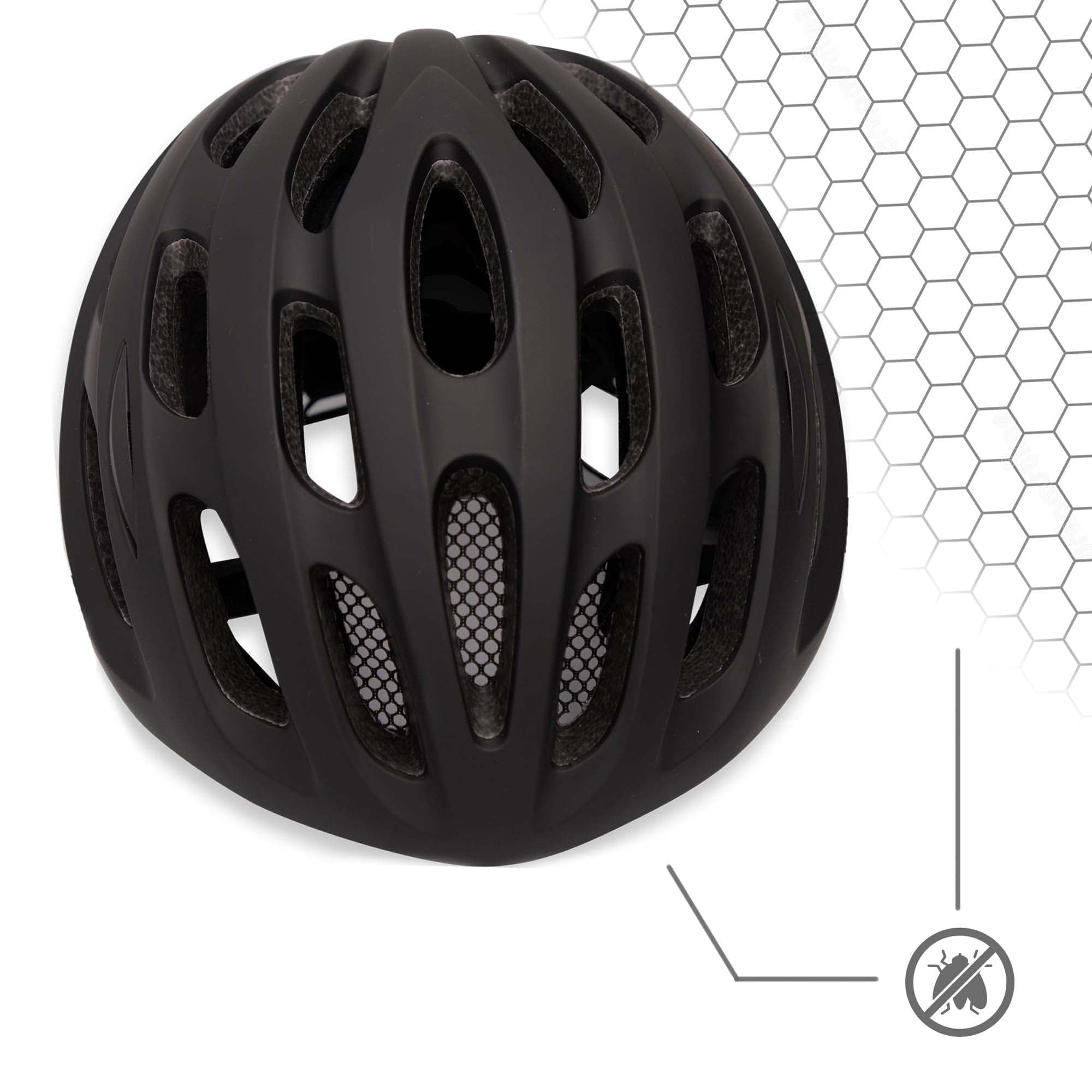 Bicycle Racer Helmet - Matt black
