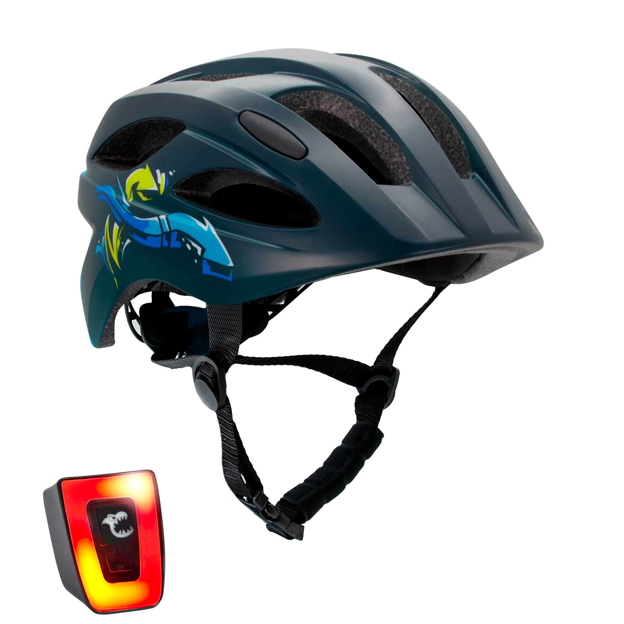 Arrow Bicycle Helmet - Black/Blue