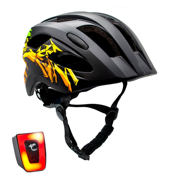 Grafitti Bicycle Helmet -Black/Yellow