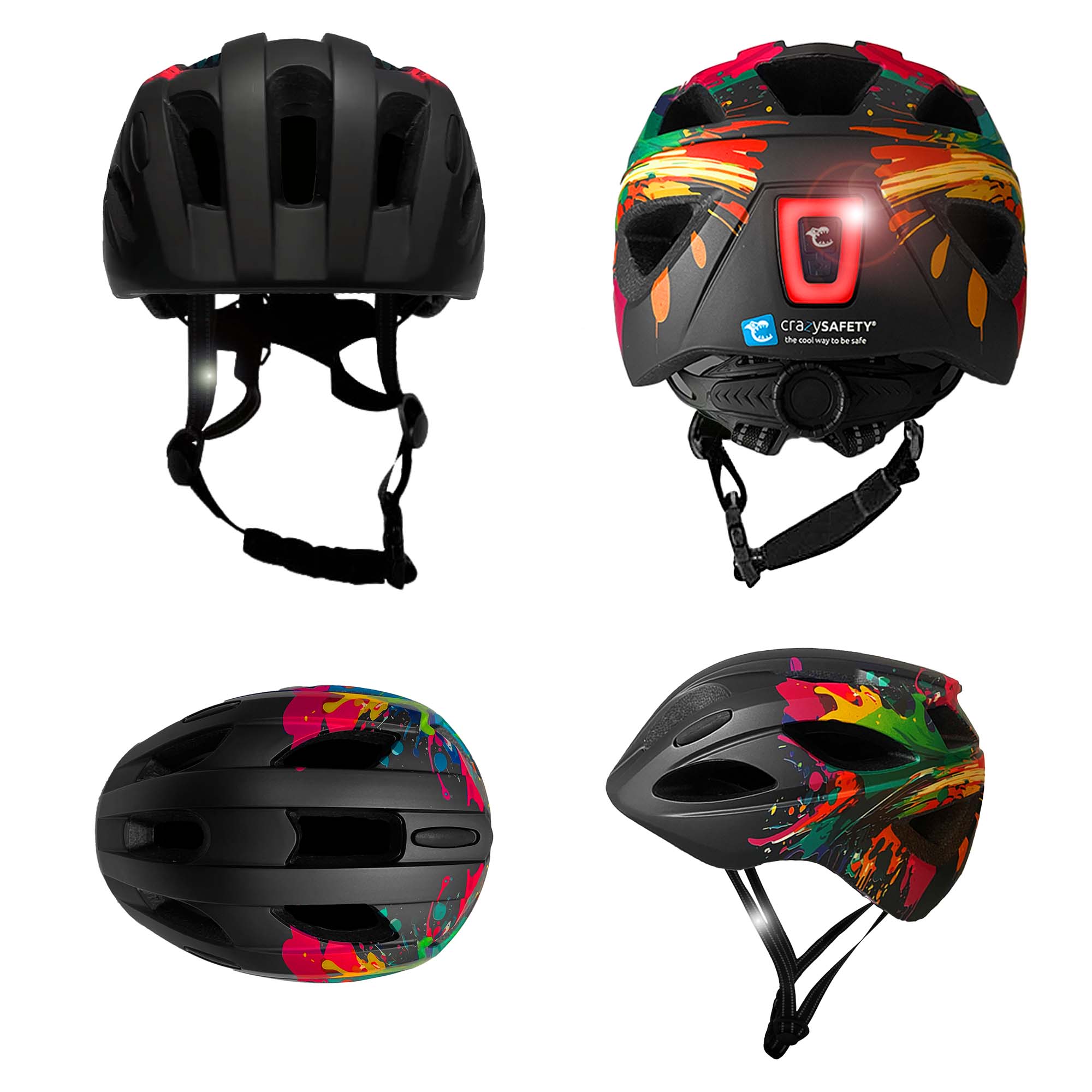 Casco per bambini Wild Brush con luce