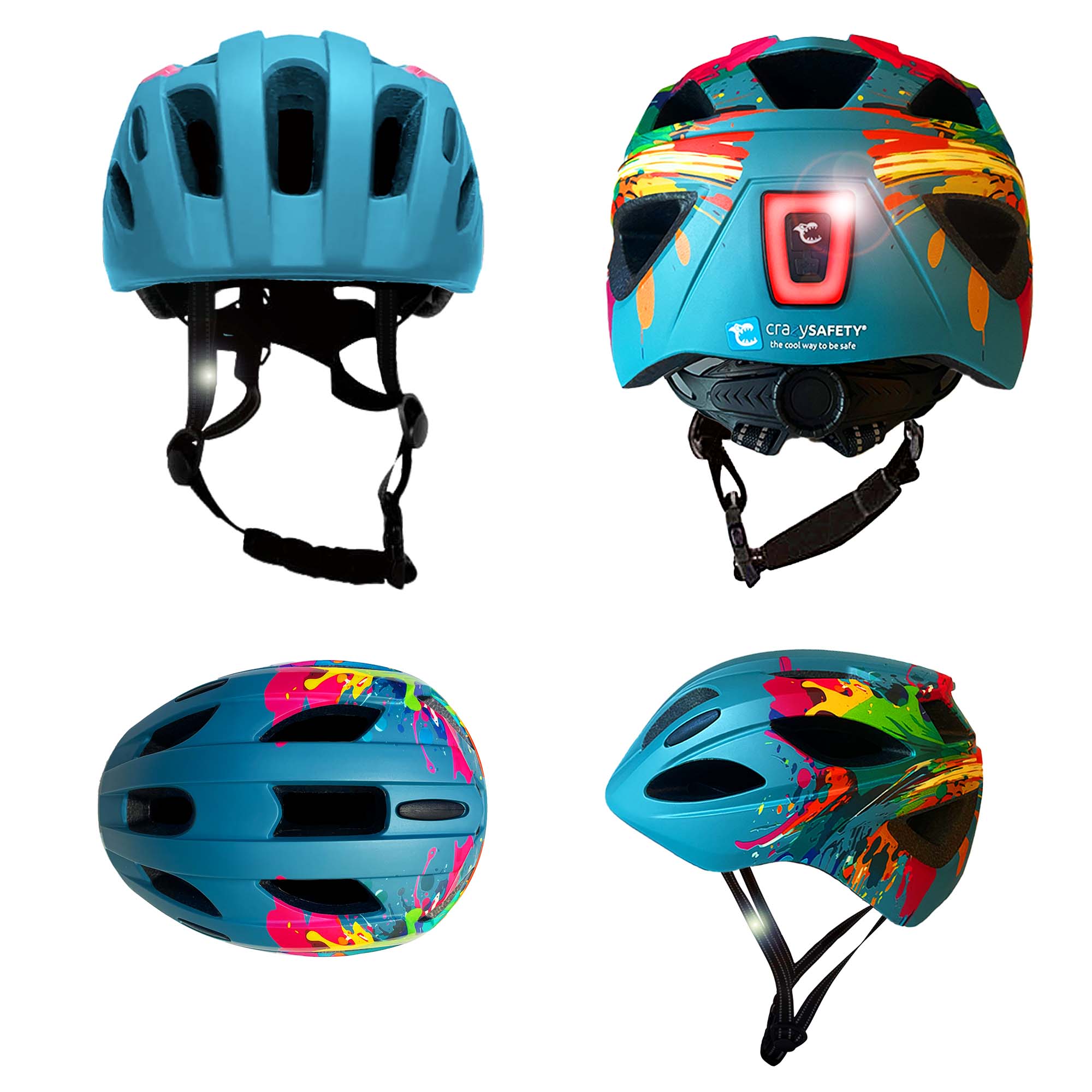 Casco per bambini Wild Brush con luce