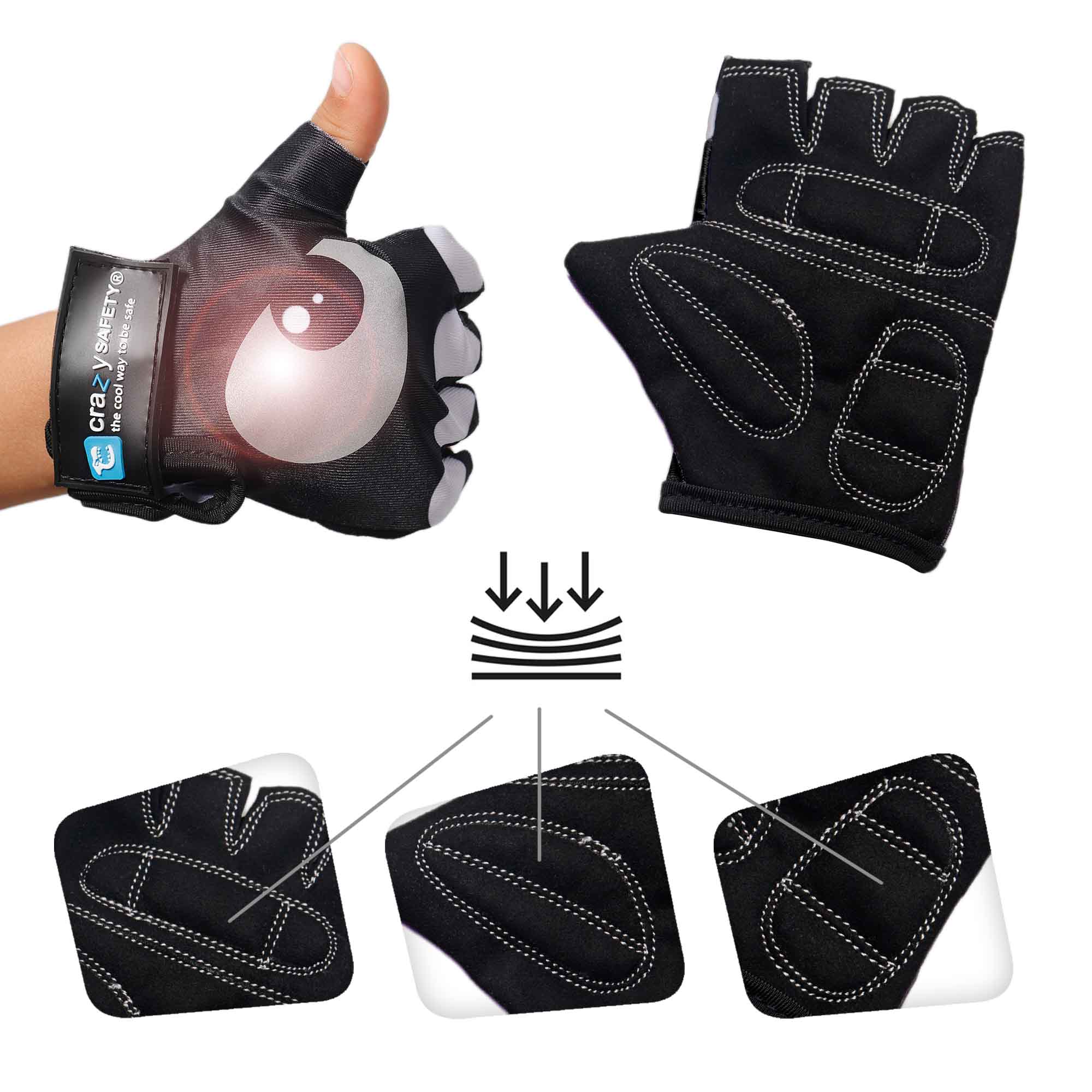  Gants de cyclisme avec yeux réfléchissants 