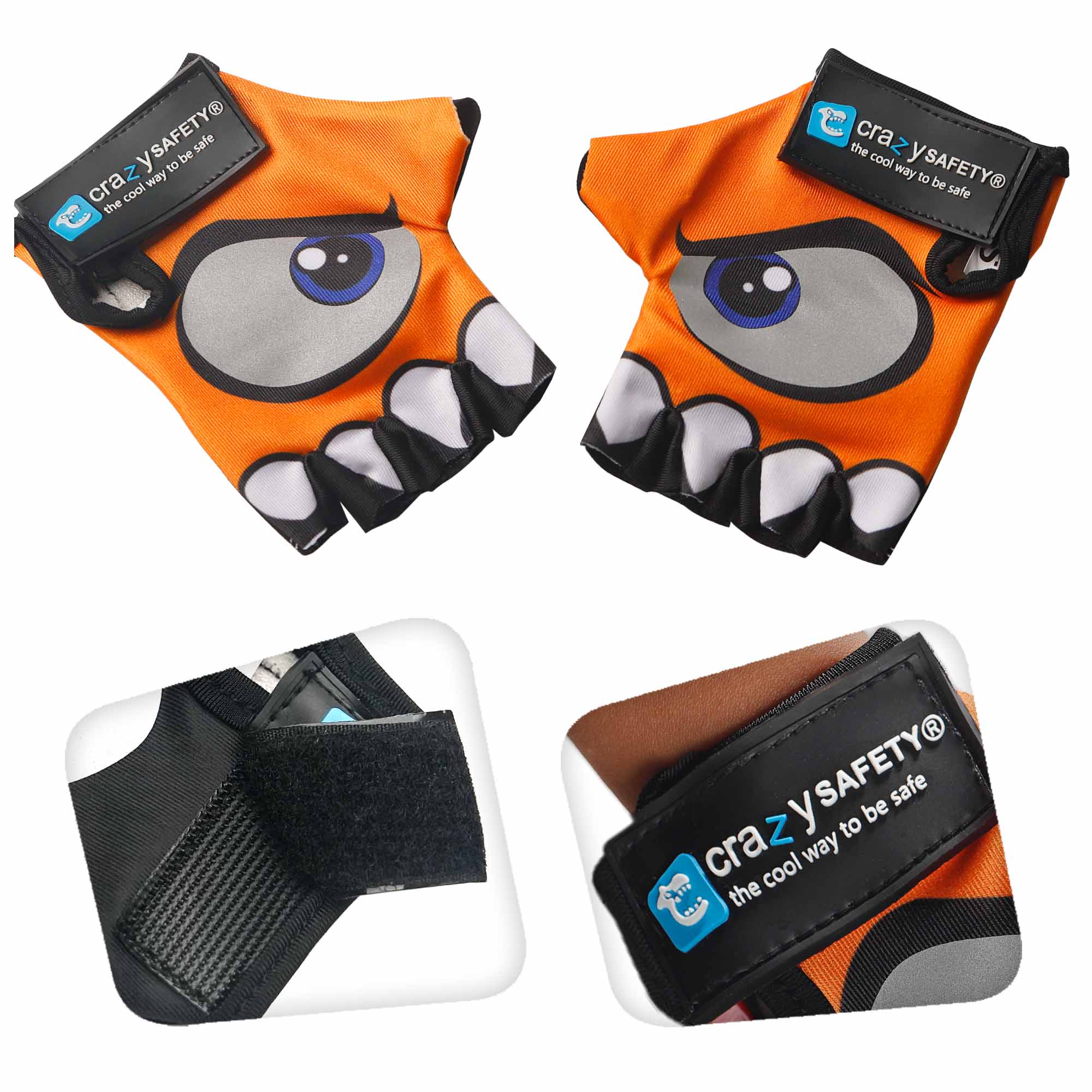  Gants de cyclisme avec yeux réfléchissants 