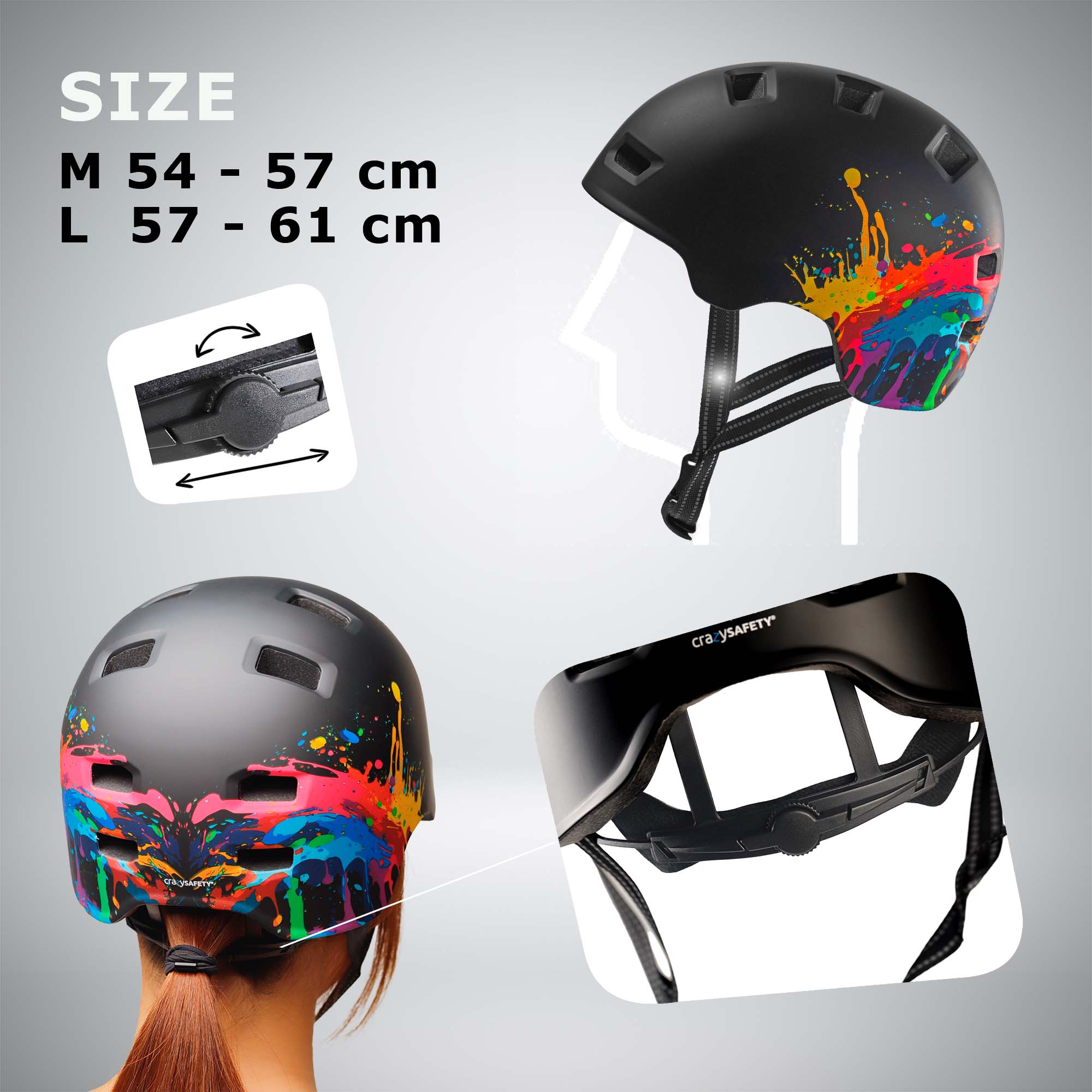 RAMPAGE skater bicycle helmet - Urban