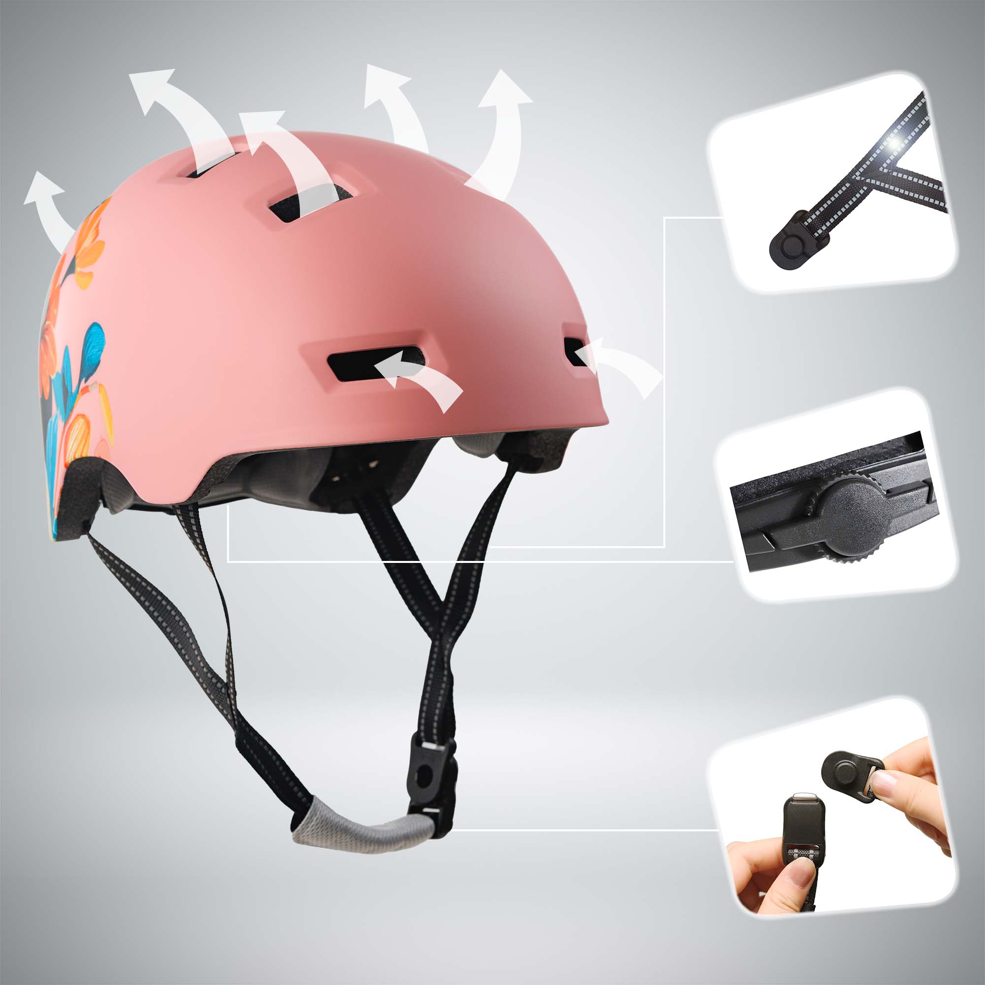 Casco de bicicleta para patinadores RAMPAGE - Belle