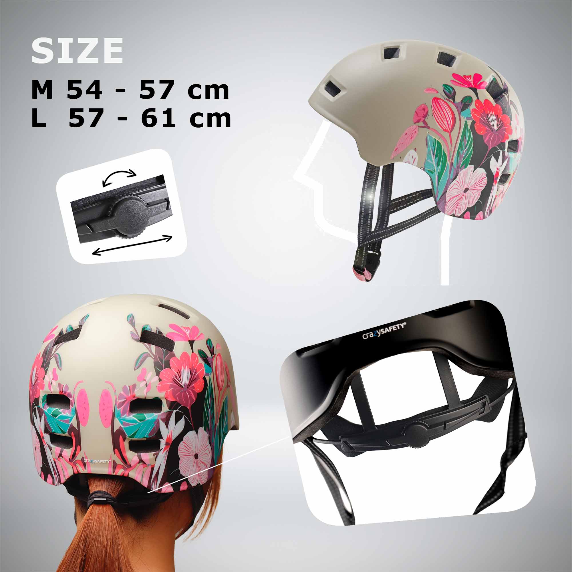 Casco de bicicleta para patinadores RAMPAGE - Belle