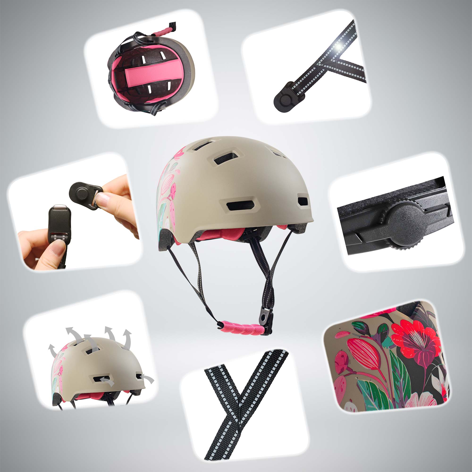 Casco de bicicleta para patinadores RAMPAGE - Belle