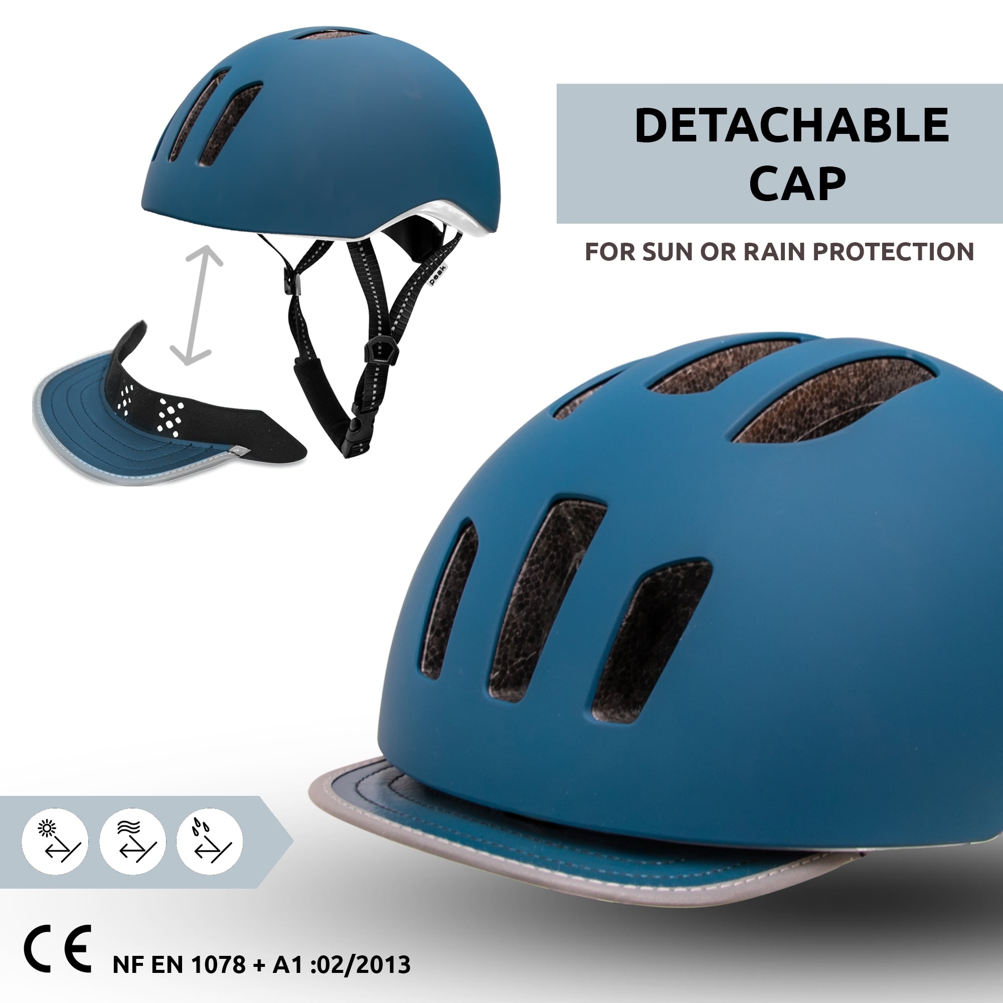 Casque de vélo urbain METRO avec lumière