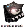 Cargar la imagen en la vista de la galería, Crazy Safety Bicycle gloves Black Cycling gloves with reflective eyes
