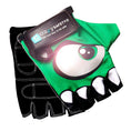 Cargar la imagen en la vista de la galería, Crazy Safety Bicycle gloves Green Cycling gloves with reflective eyes
