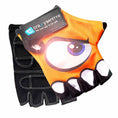 Cargar la imagen en la vista de la galería, Crazy Safety Bicycle gloves Orange Cycling gloves with reflective eyes
