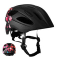 Load image into Gallery viewer, Crazy Safety Bicycle helmet Black Heart / M (54-58cm) Heartbeat Stripes children's helmet with light
