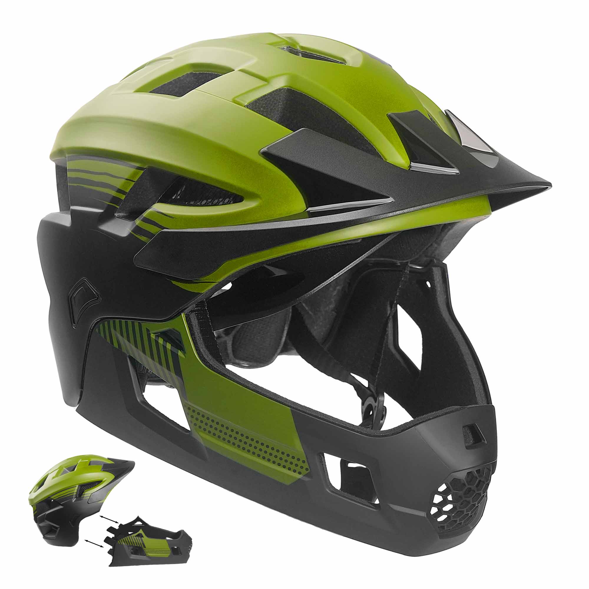 Crazy Safety Bicycle helmet Green / M (54-57cm) TITAN fullface bicycle helmet