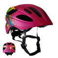 Load image into Gallery viewer, Crazy Safety Bicycle helmet Pink Splash / M (54-58cm) Wild Brush children's helmet with light
