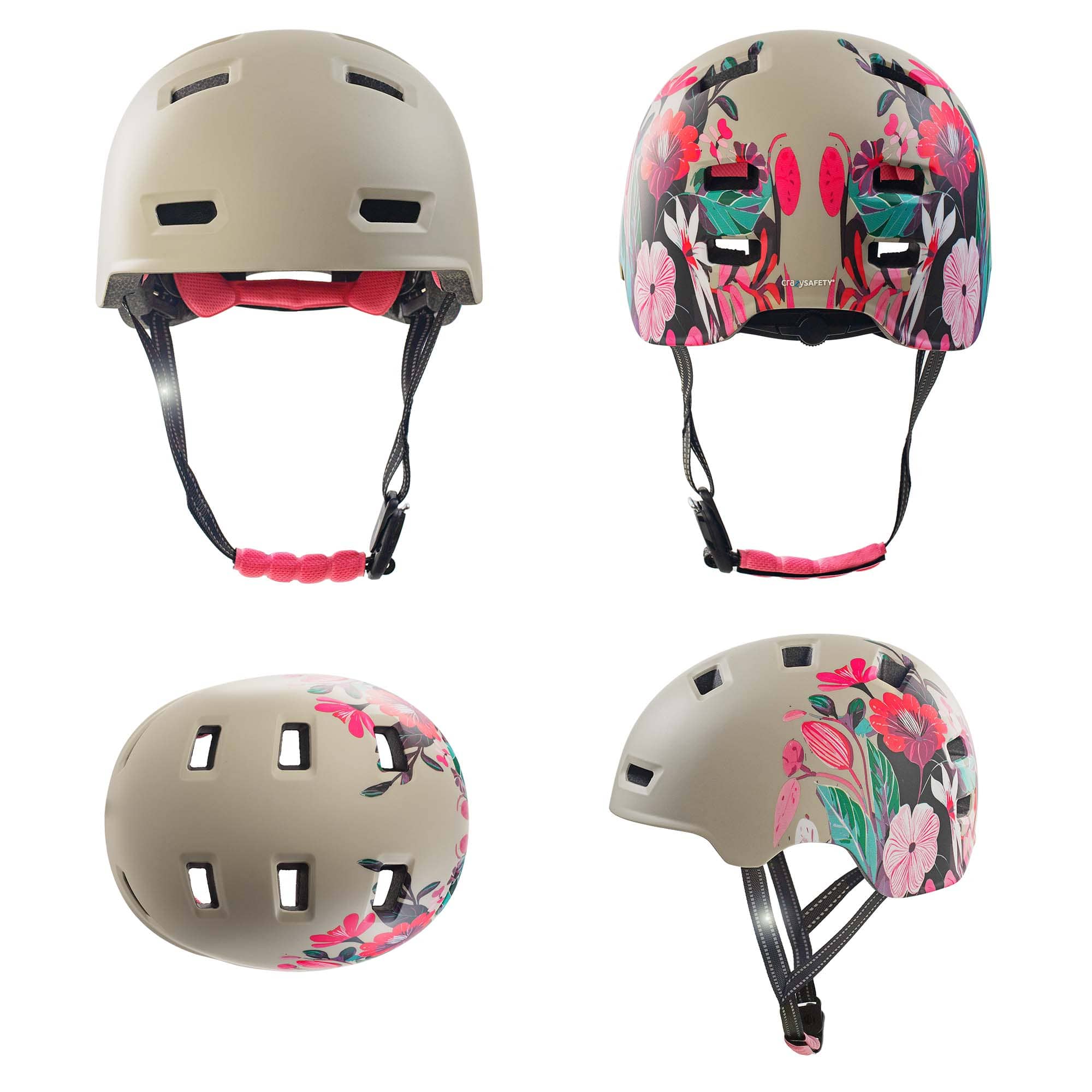 Crazy Safety Bicycle helmet RAMPAGE skater bicycle helmet - Belle