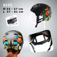 Charger l'image dans la visionneuse de la galerie, Crazy Safety Bicycle helmet RAMPAGE skater bicycle helmet - Belle
