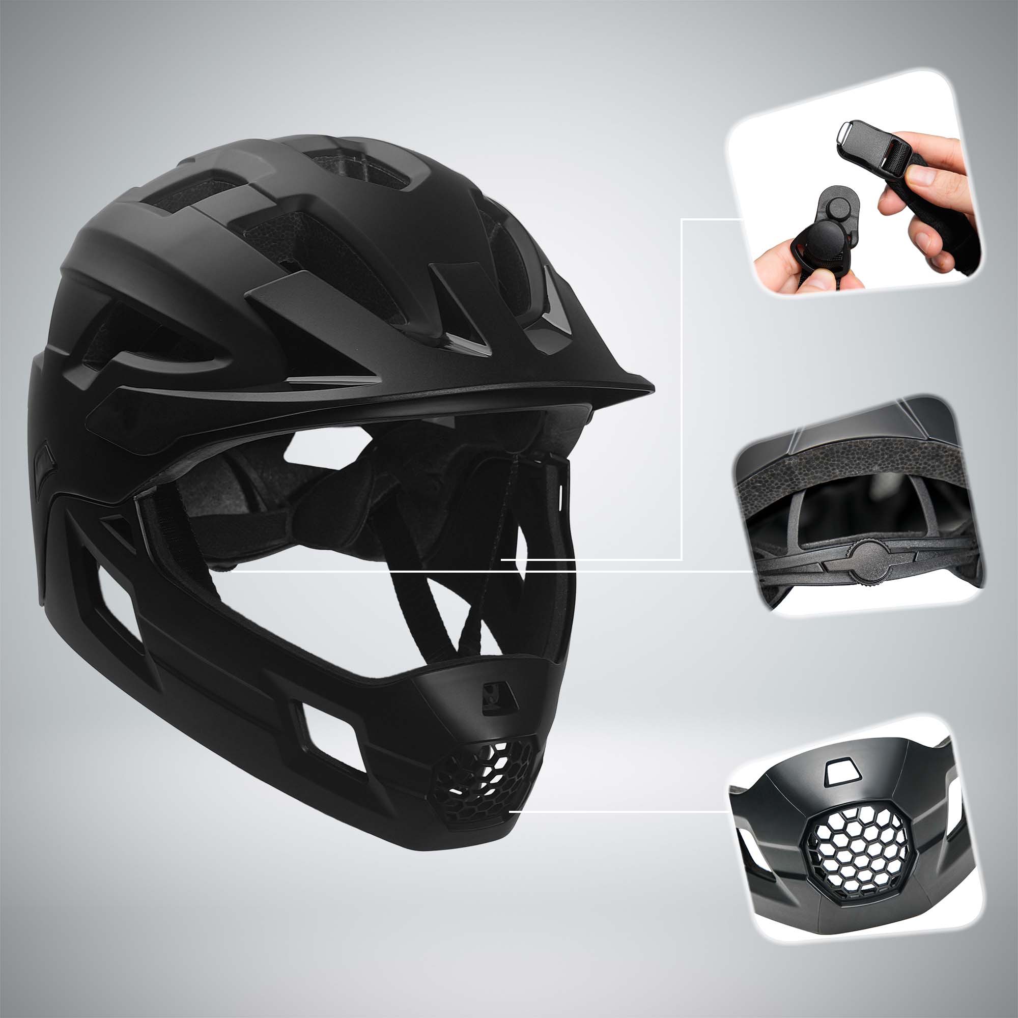 Crazy Safety Bicycle helmet TITAN fullface bicycle helmet