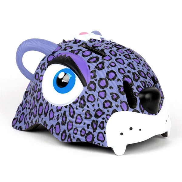 Leopard Bicycle Helmet - Purple