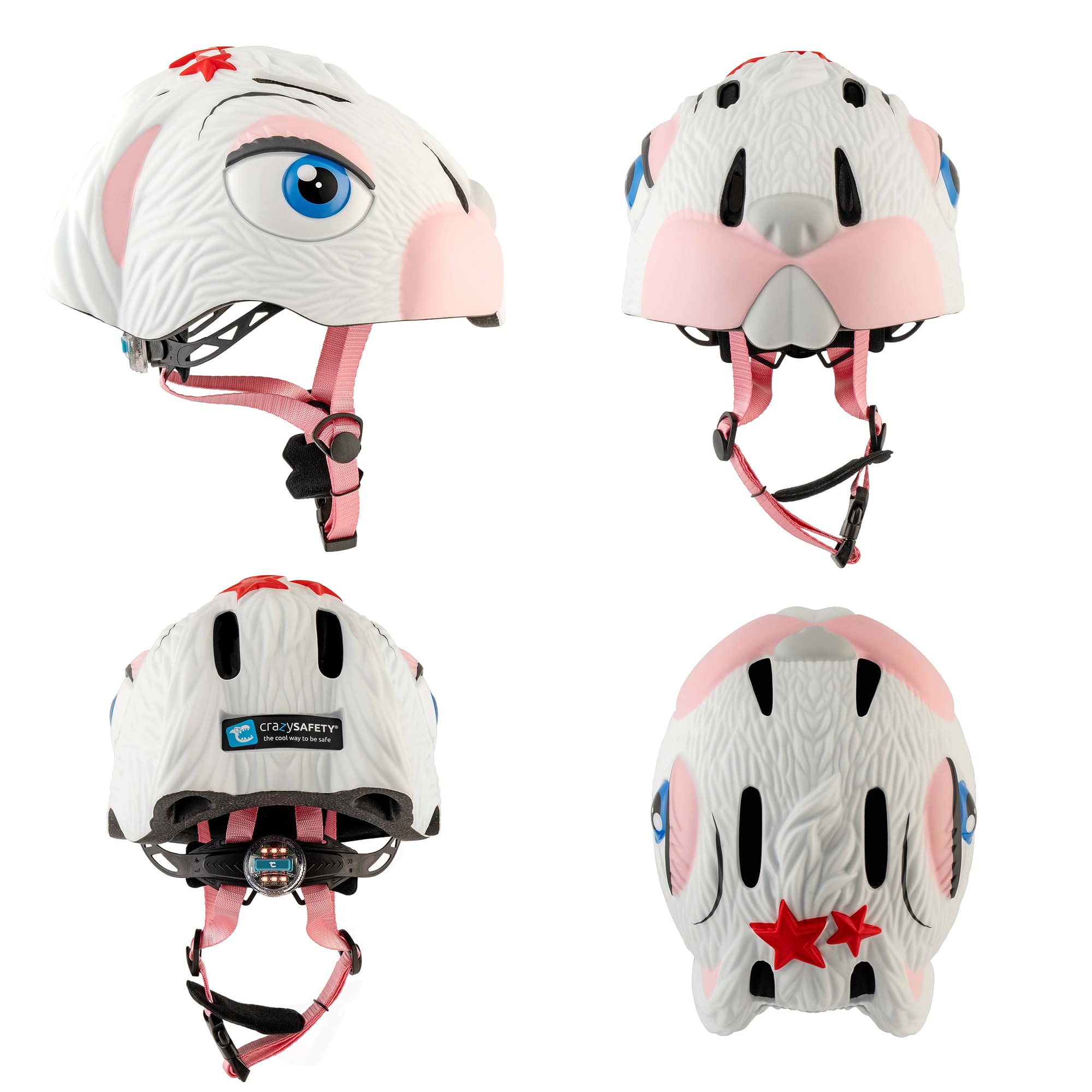 White Bunny Bicycle Helmet