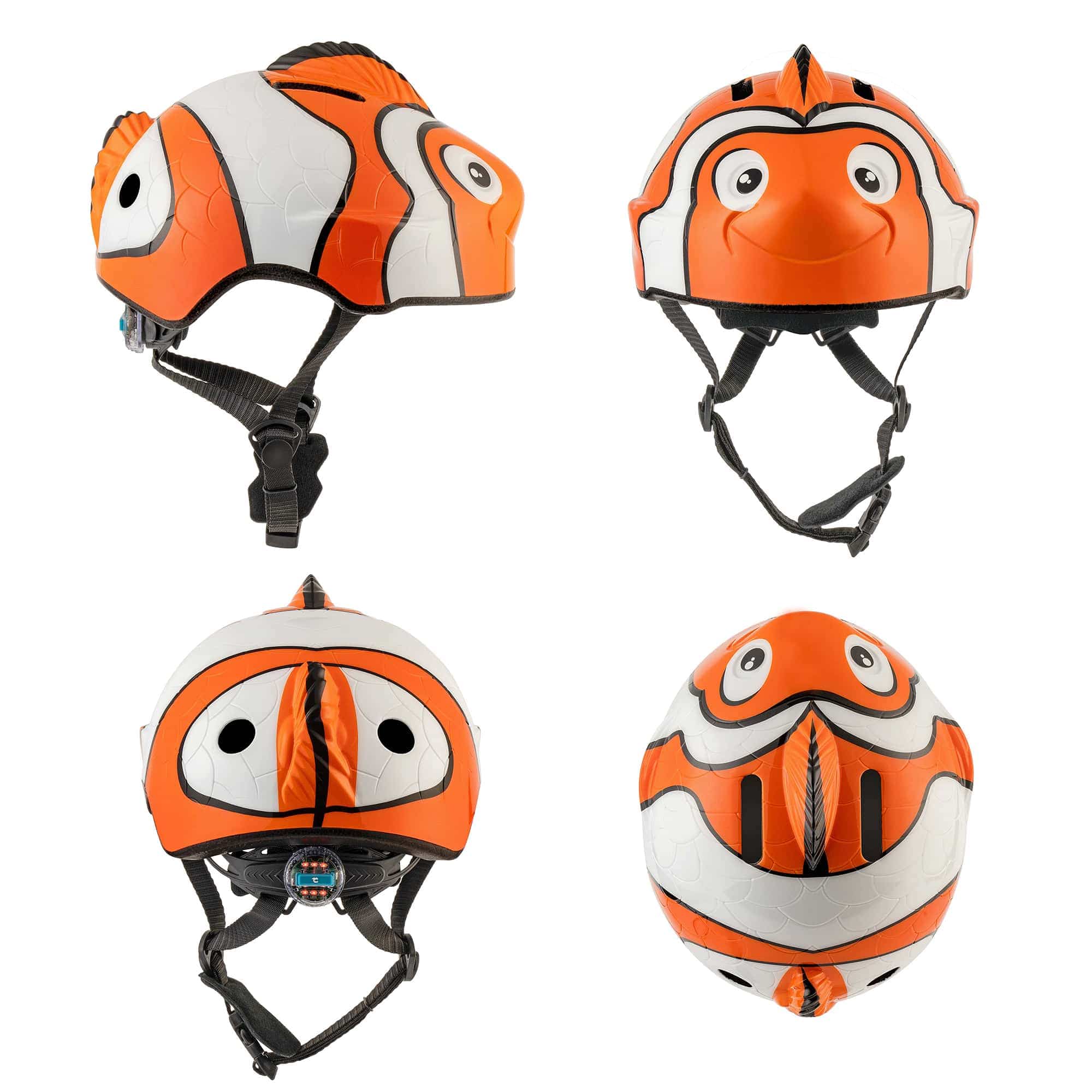 Orange Clown Fish Bicycle Helmet