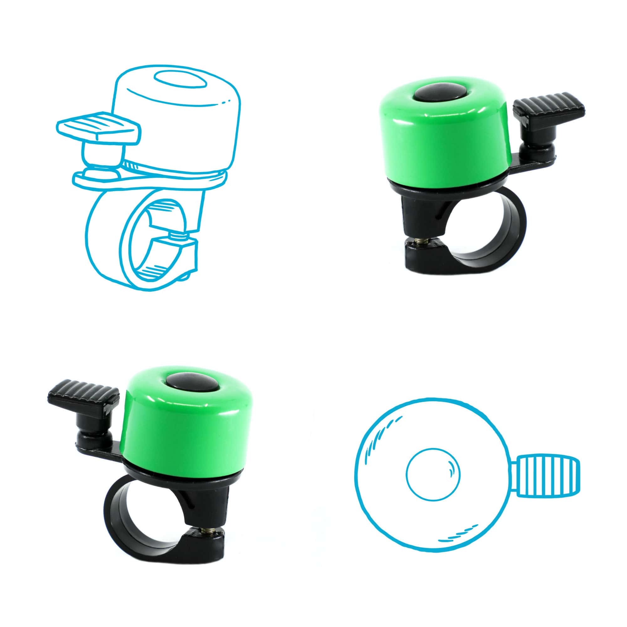 Bicycle Bell - Green
