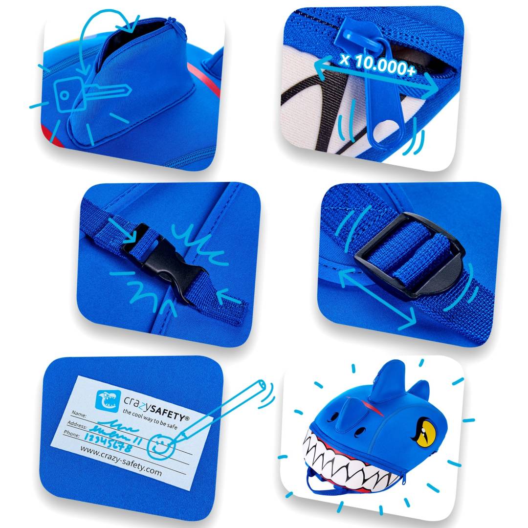 Dino Children Backpack - Blue