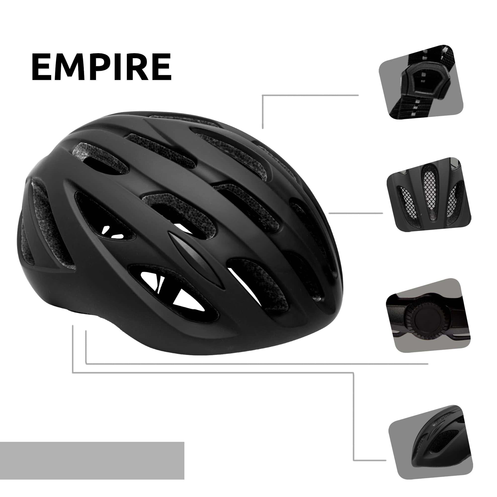 Empire Fahrradhelm - Schwarz