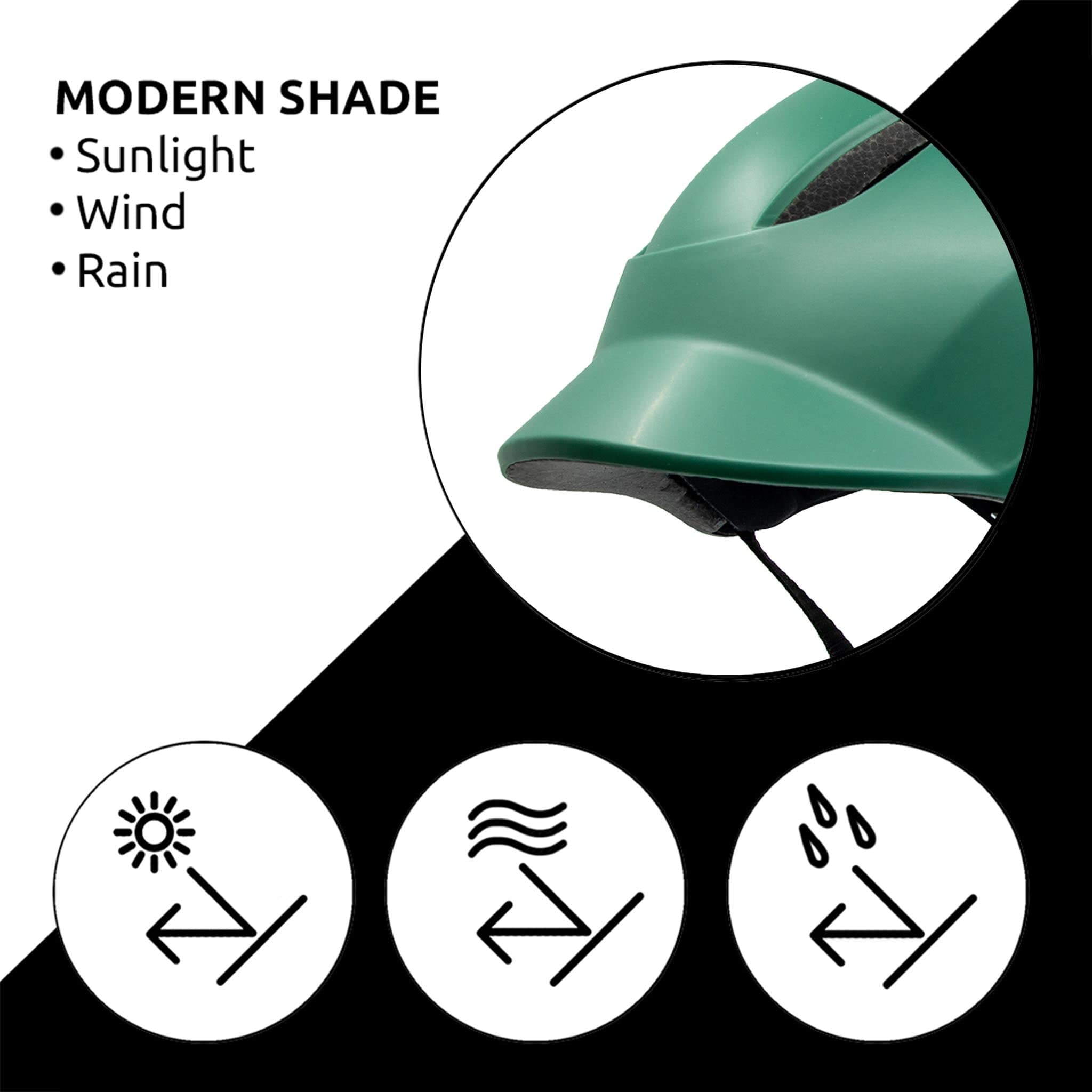 Green Aero Bike Helmet - modern shade